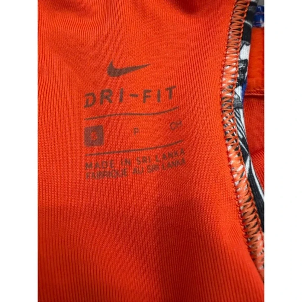 Nike Dri Fit Swoosh Hyper Femme Orange Floral Racerback Sports Bra Sz Small‎